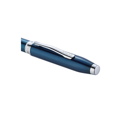Cross Foundry - Blue Lacquer w/Chrome Trim - Ballpoint Pen