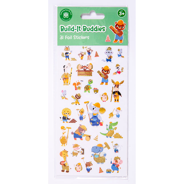 LCBF Foil Sticker Set Build-It Buddies
