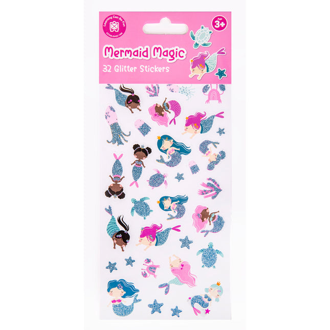 LCBF Glitter Sticker Set Mermaid Magic