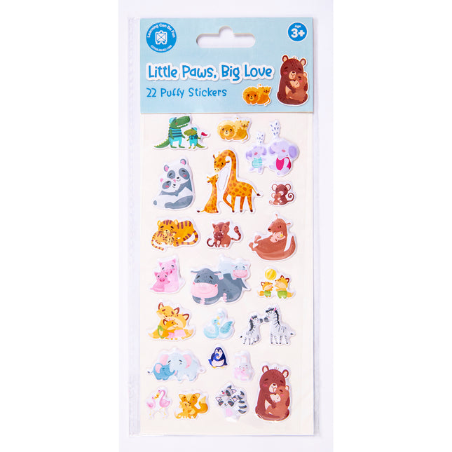 LCBF Puffy Sticker Set Little Paws Big Love
