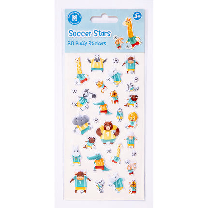 LCBF Puffy Sticker Set Soccer Stars