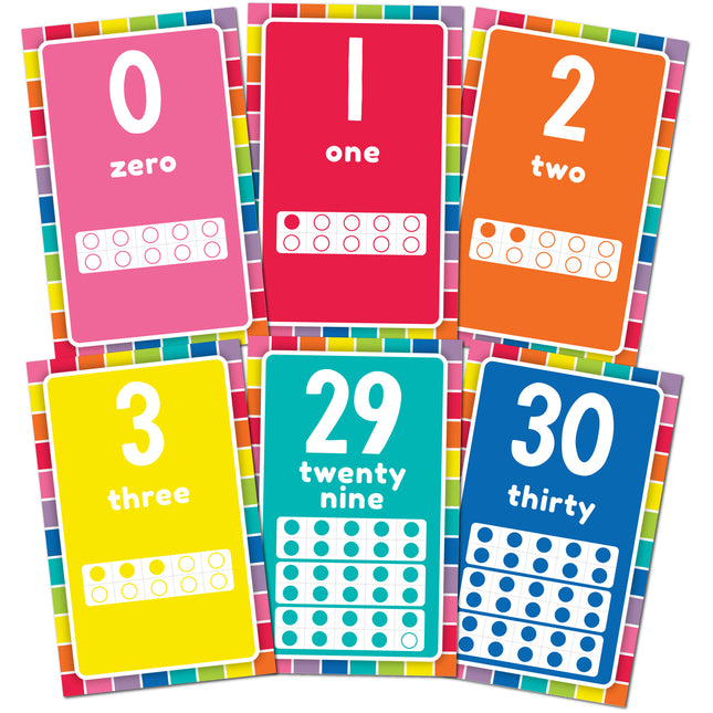LCBF Giggle & Grow - Number Cards Bulletin Board Set