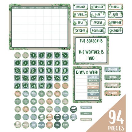LCBF Eucalyptus Essentials - Calendar Bulletin Board Set