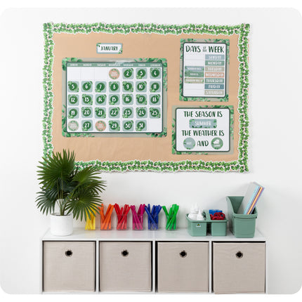 LCBF Eucalyptus Essentials - Calendar Bulletin Board Set
