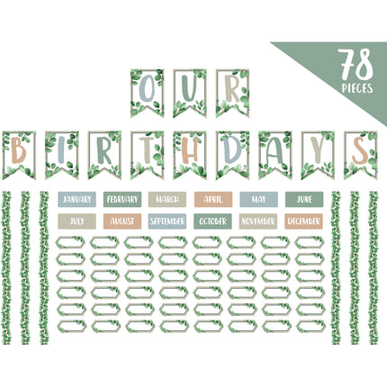 LCBF Eucalyptus Essentials - Birthday Bulletin Board Set