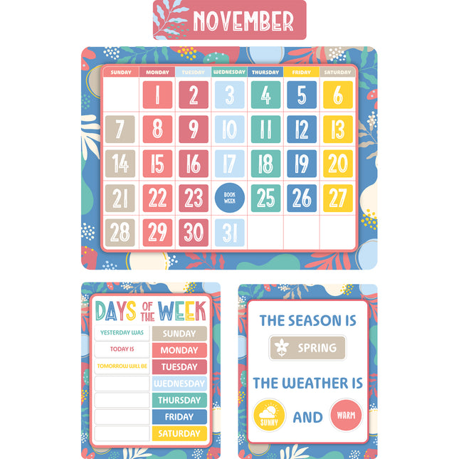 LCBF Growing Minds - Calendar Bulletin Board Set