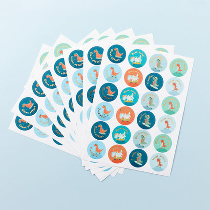 LCBF Roar-Some Recognition Merit Stickers