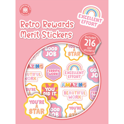 LCBF Retro Rewards Merit Stickers