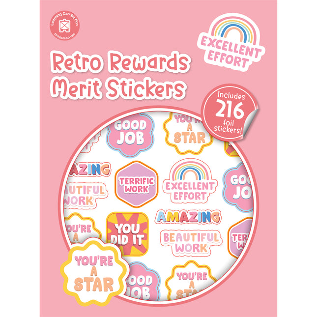 LCBF Retro Rewards Merit Stickers