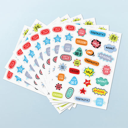 LCBF Pop of Praise Retro Merit Stickers