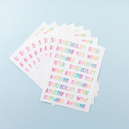 LCBF Rainbow Shoutouts Merit Stickers
