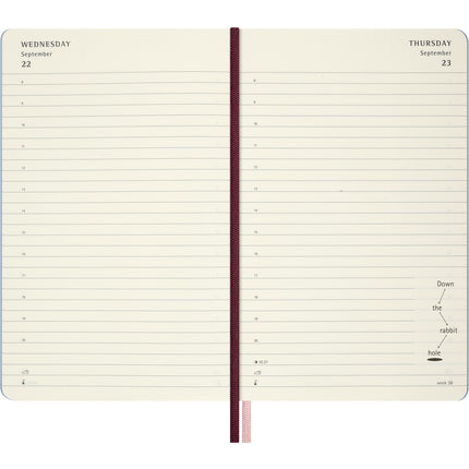 Moleskine - Alice Diary 12 Month Daily - White Rabbit - Hard Cover - Large 2027