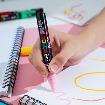 Uni Posca Marker 1-4mm Brush Tip - PC-5BR