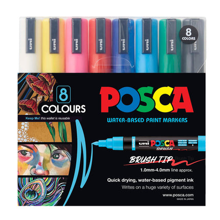 Uni Posca Marker PC-5BR - Pack of 8