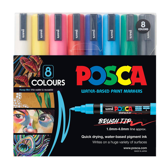 Uni Posca Marker PC-5BR - Pack of 8