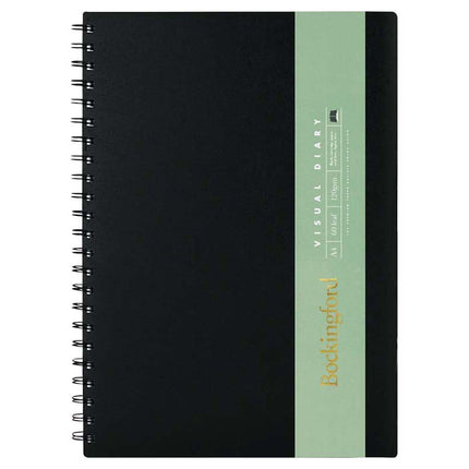 Bockingford Visual Diary A4 Black Paper
