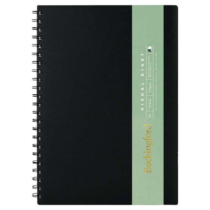 Bockingford Visual Diary A4 Alternating White & Black Paper