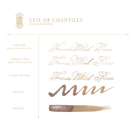 Ferris Wheel Press Fountain Pen Ink - Veil of Chantilly