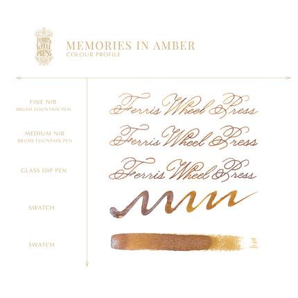 Ferris Wheel Press Fountain Pen Ink - Memories in Amber