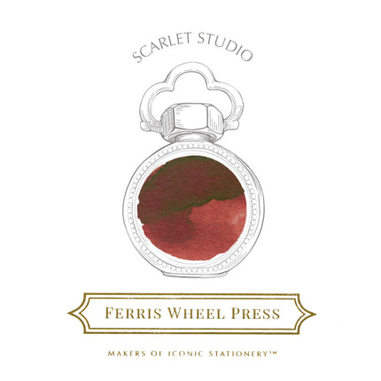 Ferris Wheel Press Fountain Pen Ink - Scarlet Studio