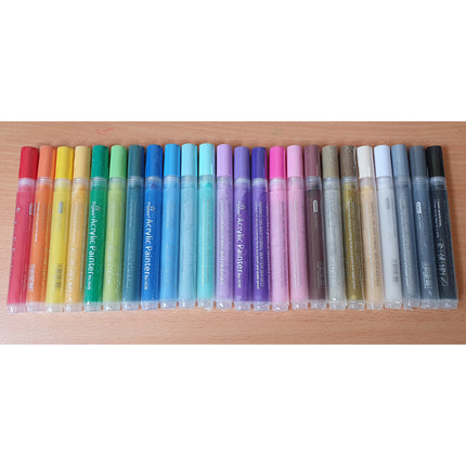 Flysea Acrylic Paint Markers Medium Tip - Pack of 24
