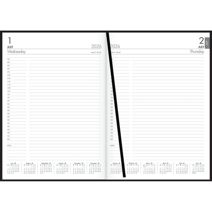 Collins Diary A5 - Day Per Page - Mid Year -2026/2027