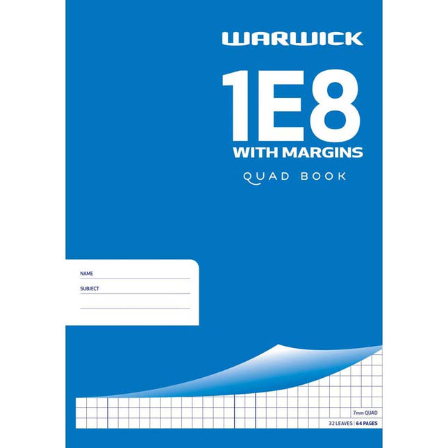 Warwick Exercise Book Quad -  1E8 2 Styles