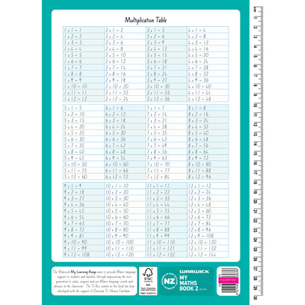 Warwick My Maths Books Unruled - 1 & 2