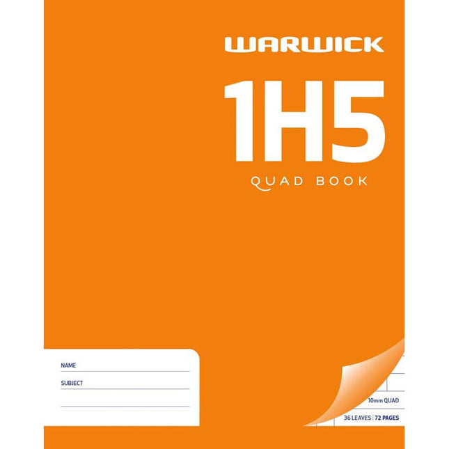 Warwick Exercise Book Quad - 1H5 2 Styles