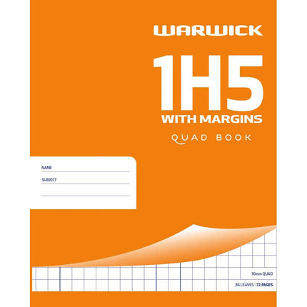 Warwick Exercise Book Quad - 1H5 2 Styles
