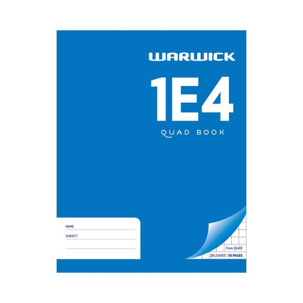 Warwick Exercise Book Quad - 1E4