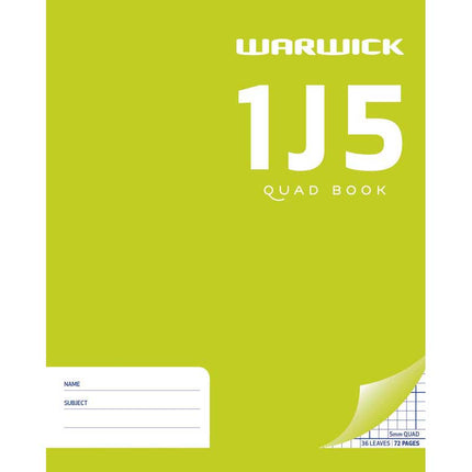 Warwick Exercise Book Quad - 1J5
