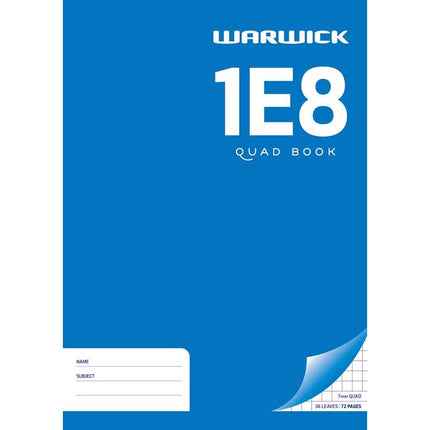 Warwick Exercise Book Quad -  1E8 2 Styles