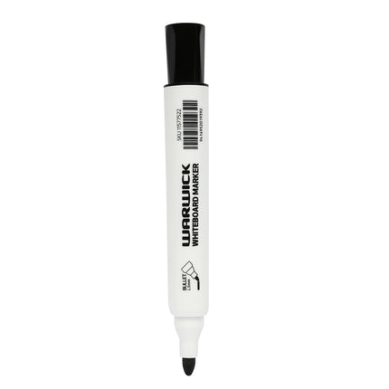 Warwick Whiteboard Marker Bullet Tip Pack 24 - Black