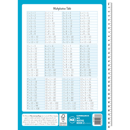 Warwick My Maths Books Quad Alternating - 1 & 2