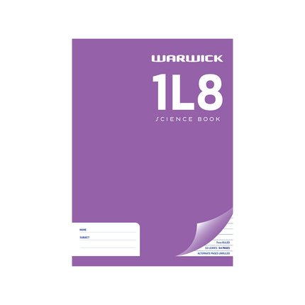 Warwick Exercise Book Science - 1L8