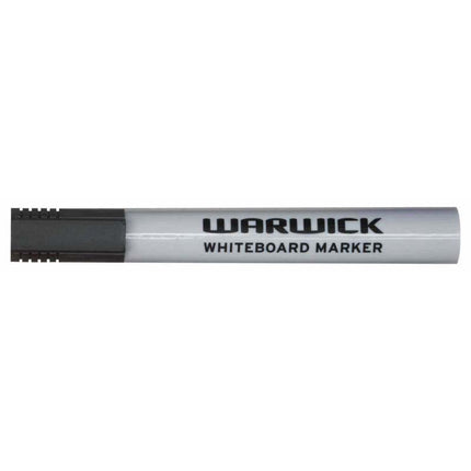 Warwick Whiteboard Marker Bullet Tip Box 12 - Black