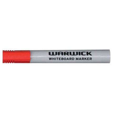 Warwick Whiteboard Marker Bullet Tip Box 12 - Red