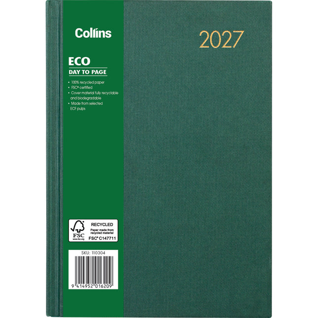 Collins Diary Eco A5 - Day Per View - 2027