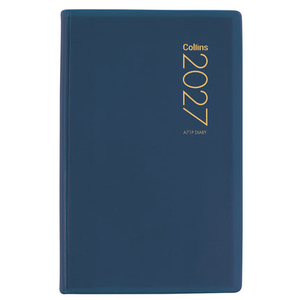 Collins Diary A7 - Day to View - Navy - 2027