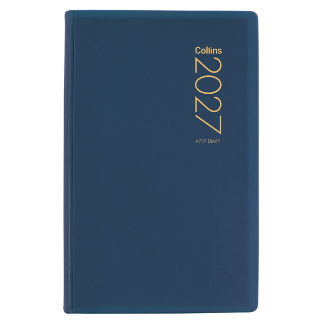 Collins Diary A7 - Day to View - Navy - 2027