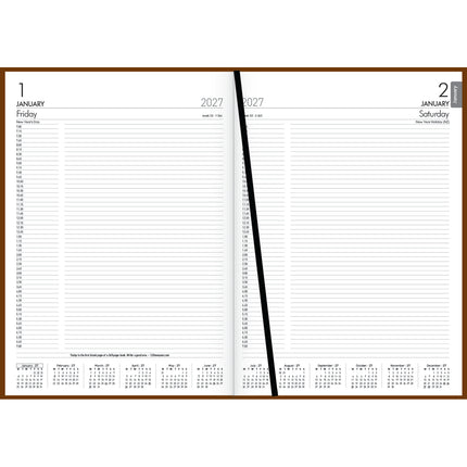 Collins Diary Rhapsody A4 - Day To View - Cappuccino - 2027