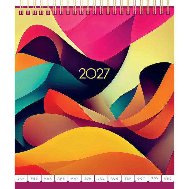 Collins Desk Calendar - Carnival - 2027
