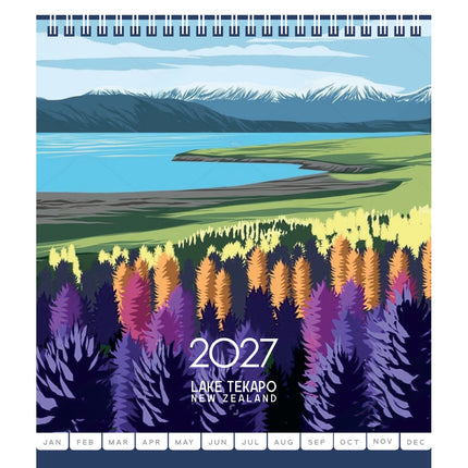 Collins Desk Calendar - NZ Bays - 2027