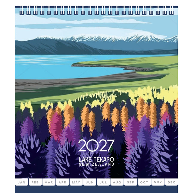 Collins Desk Calendar - NZ Bays - 2027