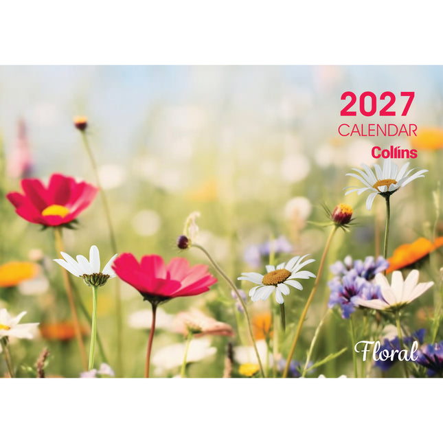 Collins Wall Calendar - A4 - NZ Floral - 2027
