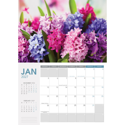 Collins Wall Calendar - A4 - NZ Floral - 2027