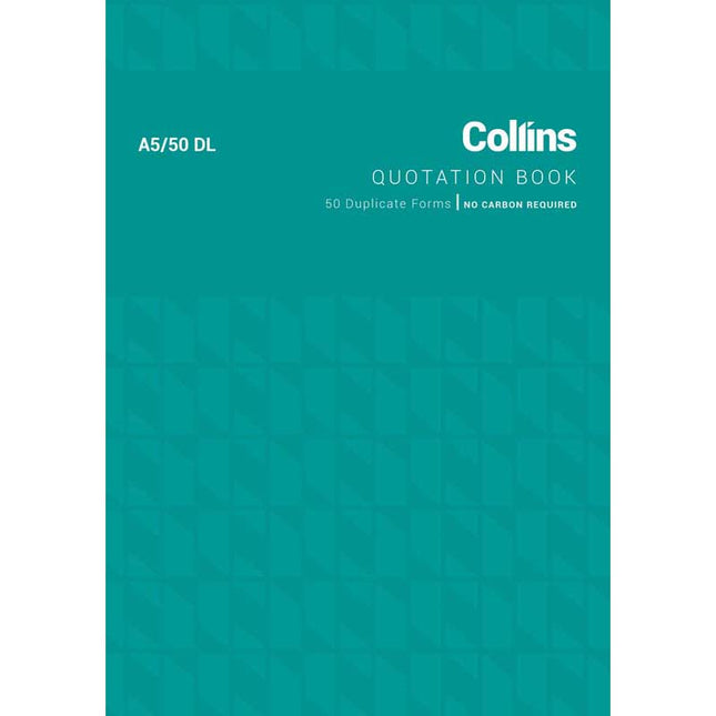 Collins Quotation - A5 - 50 Duplicate Forms - No Carbon Required