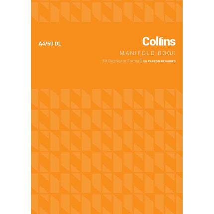 Collins Manifold - A4 - 50 Duplicate Forms - No Carbon Required