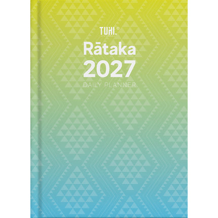 Tuhi Diary A4 - Day to View - Rataka Taniko - 2027